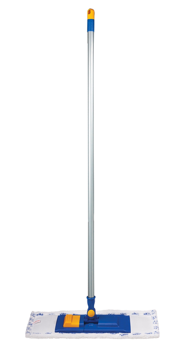 картинка Швабра с флаундером, 120 см, микрофибра/абразив 40 см, телескопическая ручка, LAIMA, 601461 от магазина Альфанит в Кунгуре