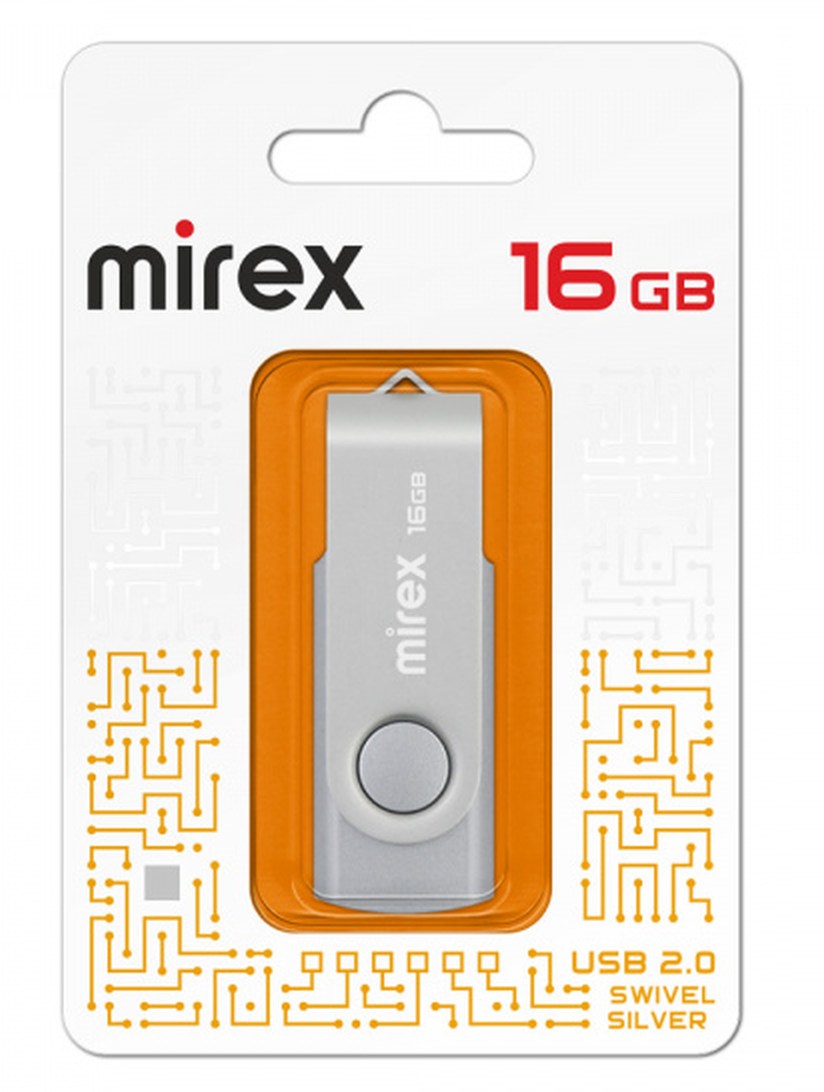 картинка Флеш-диск Mirex 16 GB, Swivel, серебристый, 13600-FMUSIS16 от магазина Альфанит в Кунгуре