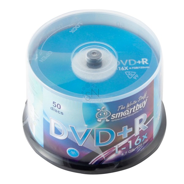 картинка Диски DVD+R SmartBuy Cake, 50 шт, 16x 4.7 Gb, бокс от магазина Альфанит в Кунгуре