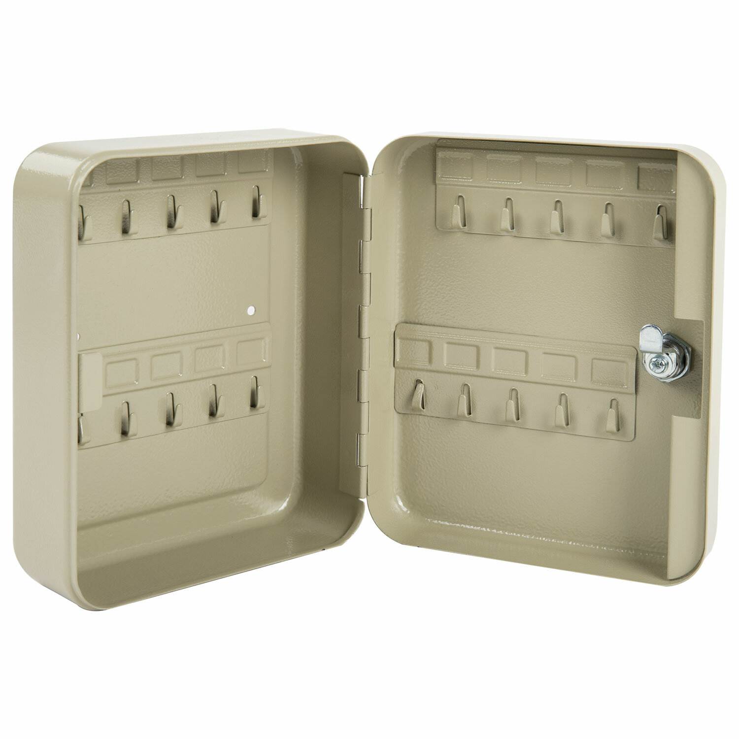 картинка Ключница, 20*16*8 см, на 20 ключей, с замком, серый, BRAUBERG, 290337 от магазина Альфанит в Кунгуре