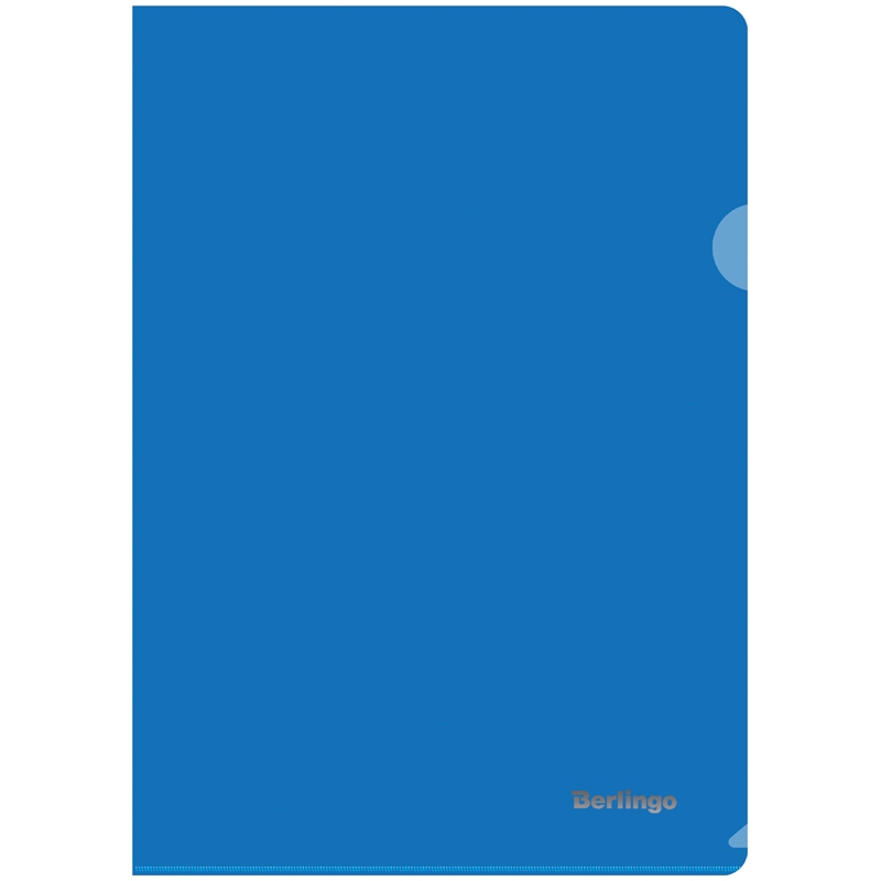 картинка Папка-уголок, А4, 180 мкм, пластик, прозрачный синий, Berlingo, AGp_04102 от магазина Альфанит в Кунгуре