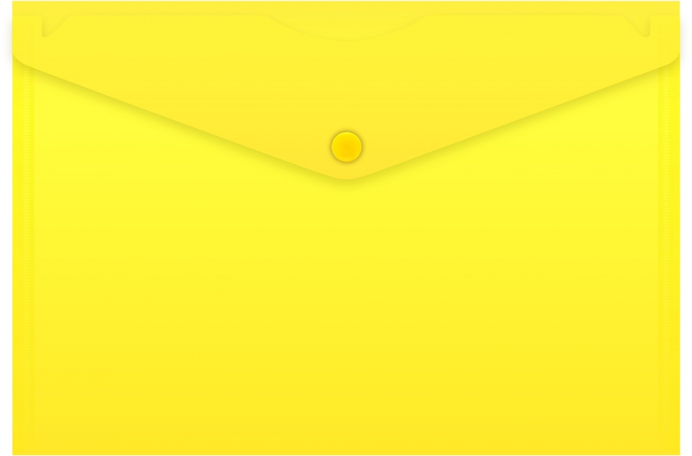 картинка Папка-конверт на кнопке, А5, 180 мкм, желтый, Бюрократ, PK804A5yel от магазина Альфанит в Кунгуре