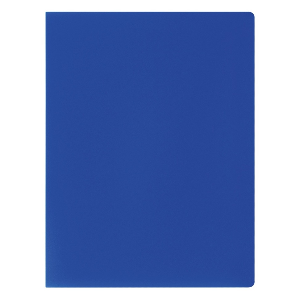 картинка Папка 10 файлов, А4, 500 мкм, корешок 9 мм, пластик, синий, СТАММ, ММ-32193 от магазина Альфанит в Кунгуре