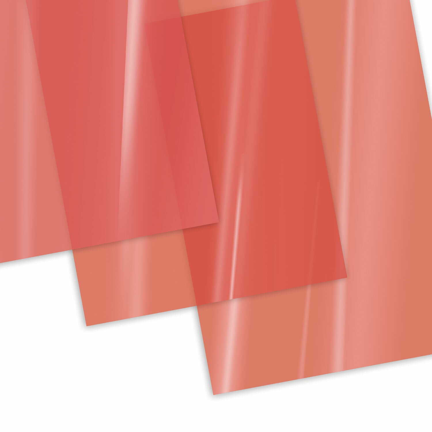 картинка Обложки для переплета 100 шт, А4, 200 мкм, пластик, прозрачно-красные, BRAUBERG, 532161 от магазина Альфанит в Кунгуре