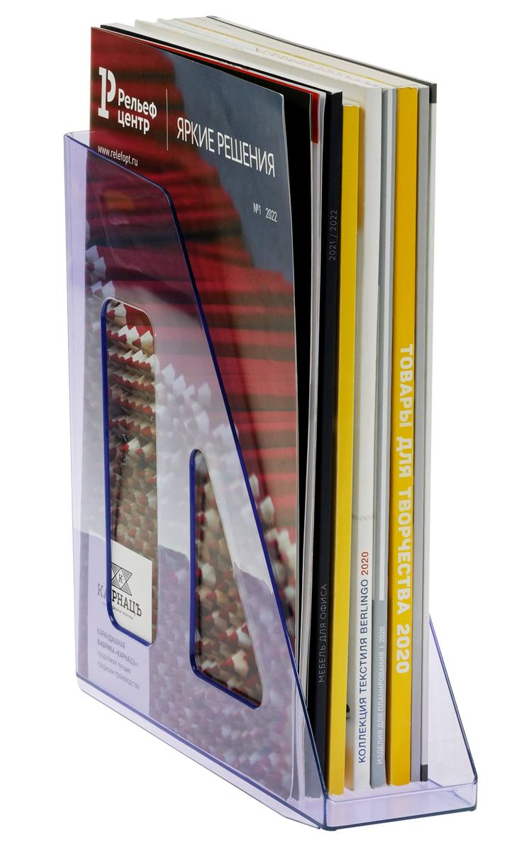 картинка Лоток для бумаг вертикальный 1 отдел, 253*250*70 мм, пластик, фиолетовый, "Актив", СТАММ, ЛТВ-31101 от магазина Альфанит в Кунгуре
