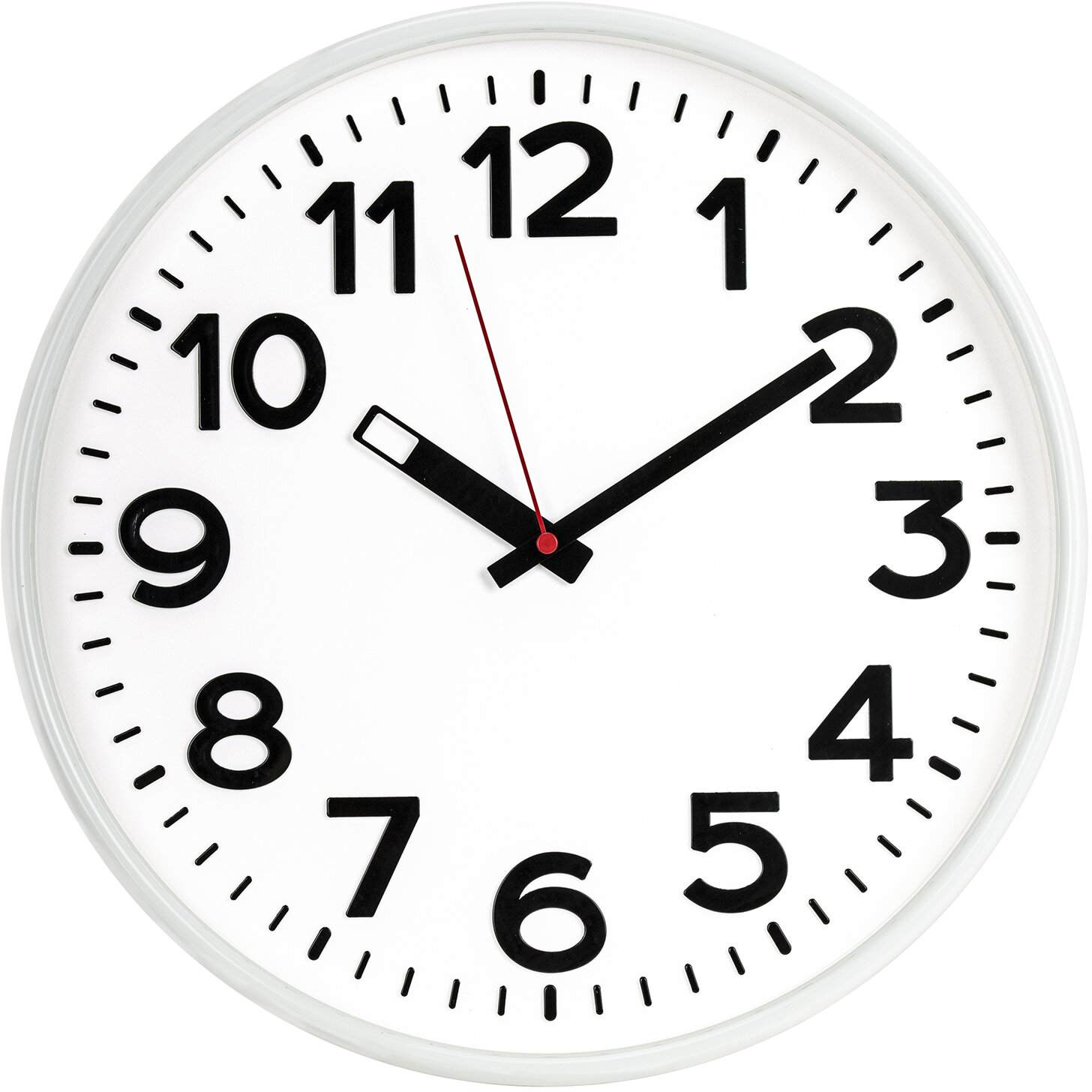 картинка Часы настенные 30,5*30,5*5 см, круг, белые, белая рамка, "TROYKA", 78771783 от магазина Альфанит в Кунгуре