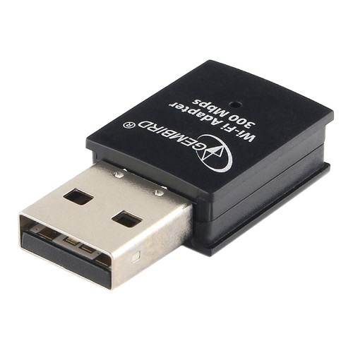 картинка Адаптер Wi-Fi USB Gembird 150Mбит, USB, чипсет RTL8192EU, 802 11b/g/n, мини, черный от магазина Альфанит в Кунгуре