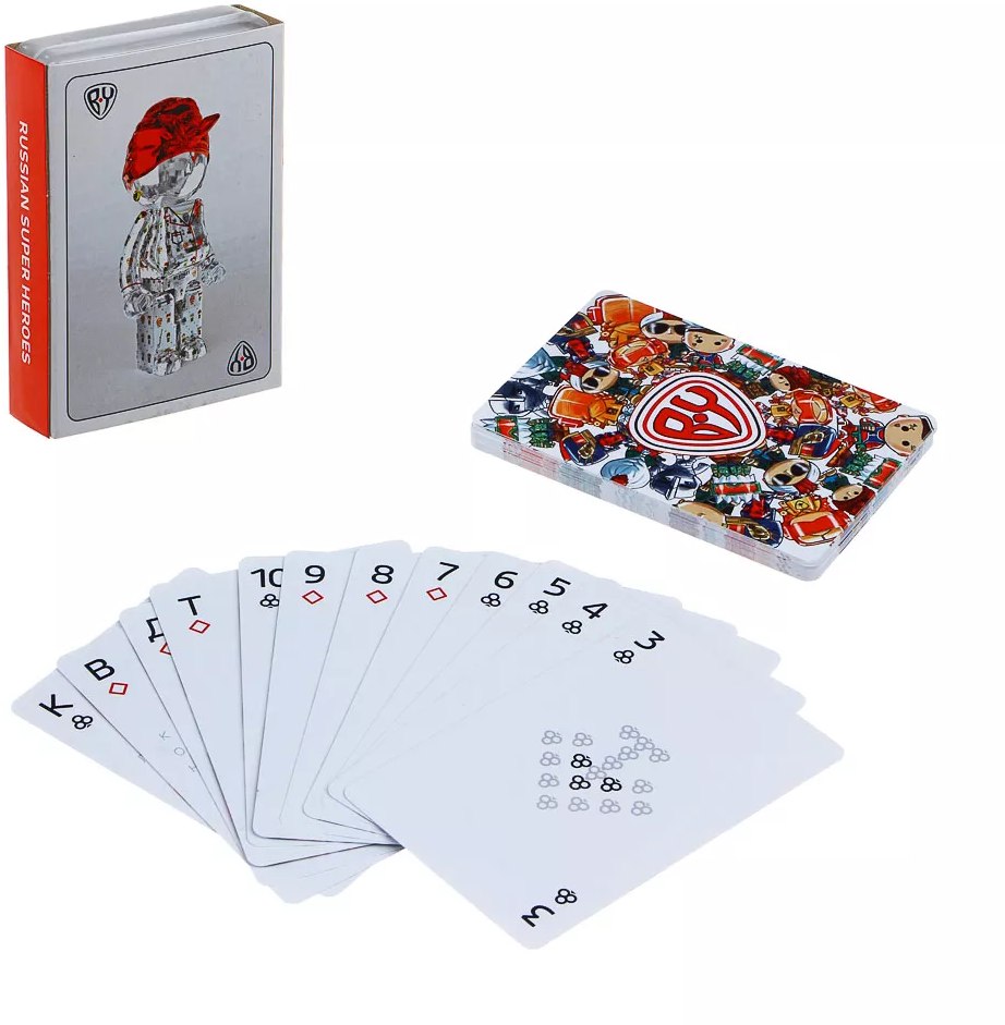 картинка Игральные карты, 1 колода, 54 карты, BY, 897-093 от магазина Альфанит в Кунгуре