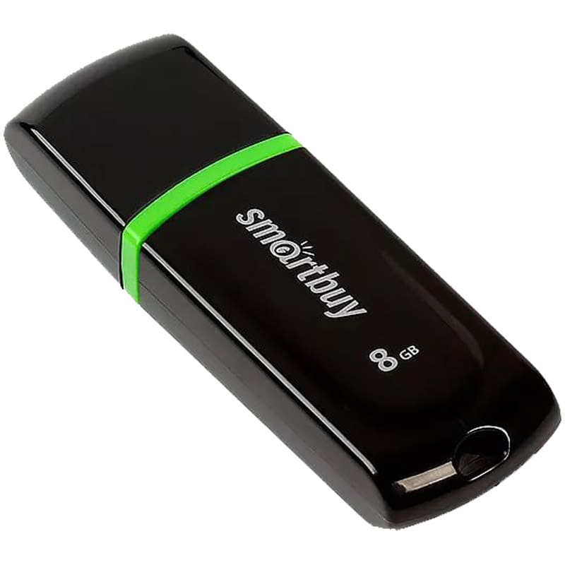 картинка Флеш-диск SmartBuy 8 GB, Paean, черный, SB8GBPN-K от магазина Альфанит в Кунгуре