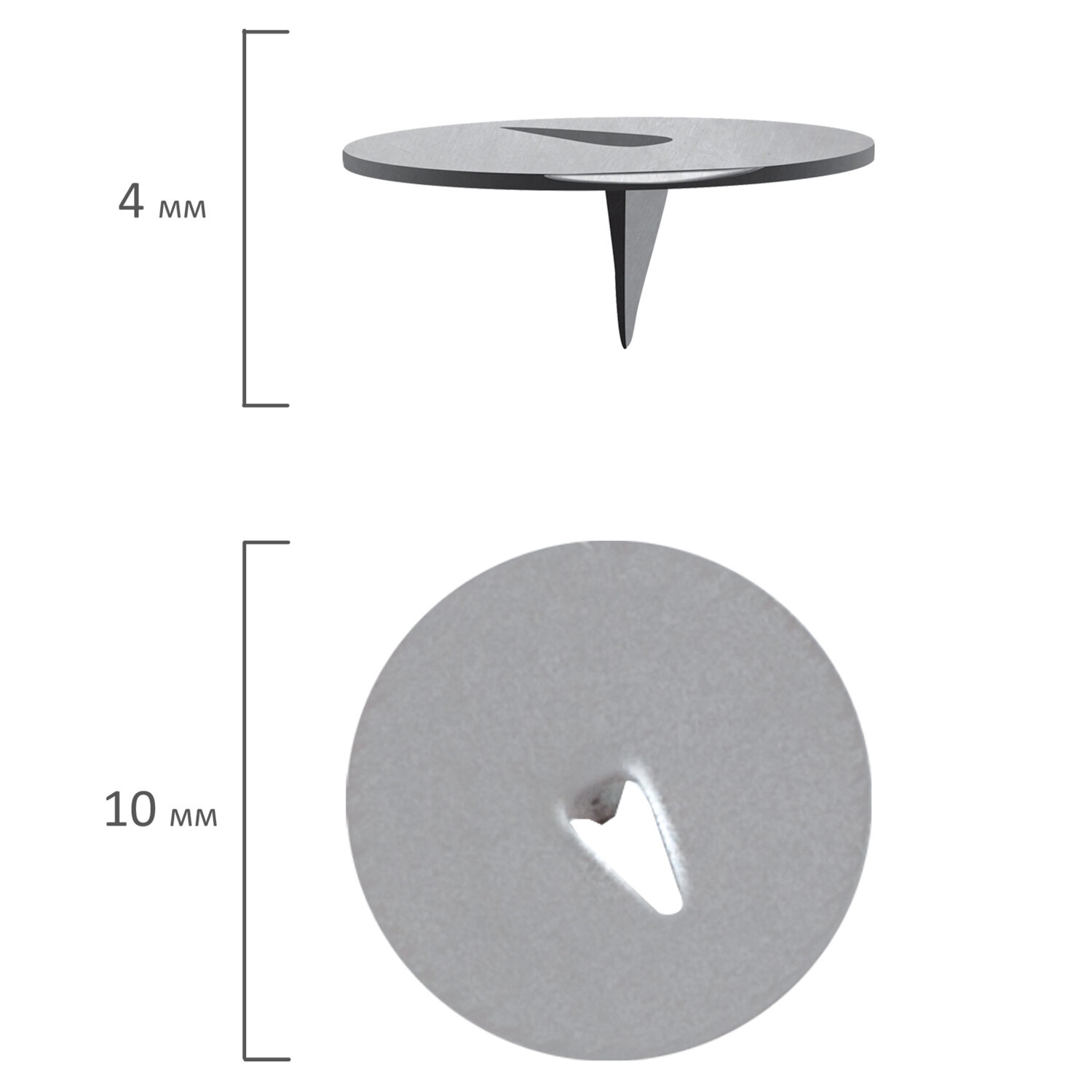 картинка Кнопки канцелярские 10 мм, 100 шт, "Everyday", STAFF, 220998 от магазина Альфанит в Кунгуре