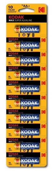 картинка Батарейка АА, 1*BI, отрывная, Kodak Max, KAA-10 от магазина Альфанит в Кунгуре
