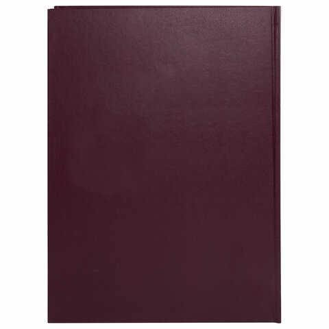 картинка Книга учета, А4, 96 л, клетка, бумвинил с наклейкой ярлычка, BRAUBERG, 130279 от магазина Альфанит в Кунгуре