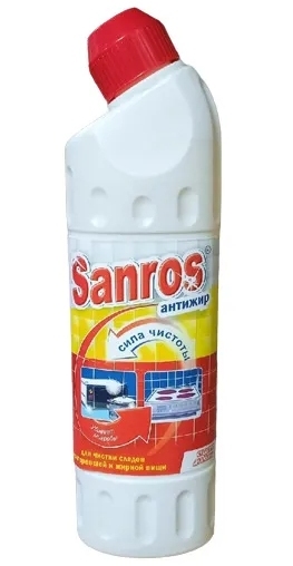 картинка Средство чистящее для кухни, 500 мл, бутыль, "Антижир", Sanros, 3-П10858_5 от магазина Альфанит в Кунгуре