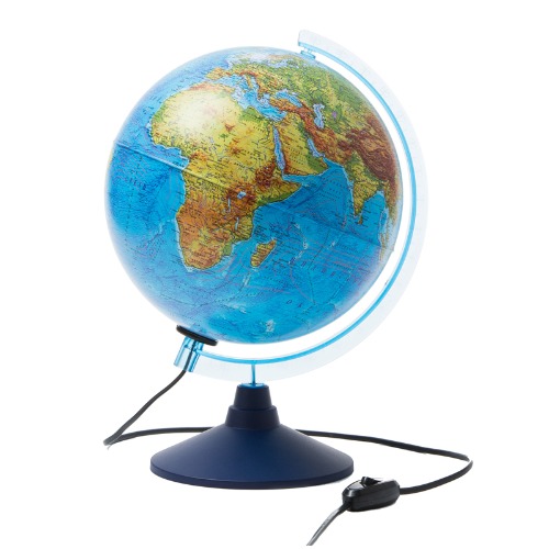 картинка Глобус физико-политический, 25 см, с подсветкой, на подставке, Globen, INT12500284 от магазина Альфанит в Кунгуре