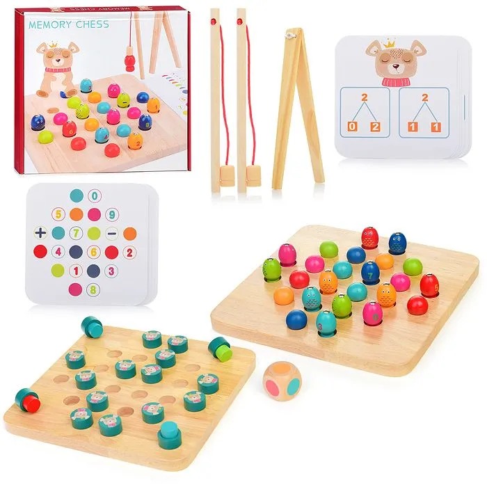 картинка Рыбалка, 26*25 см, 50 предметов, 8 карточек, дерево, в коробке, D1377 от магазина Альфанит в Кунгуре