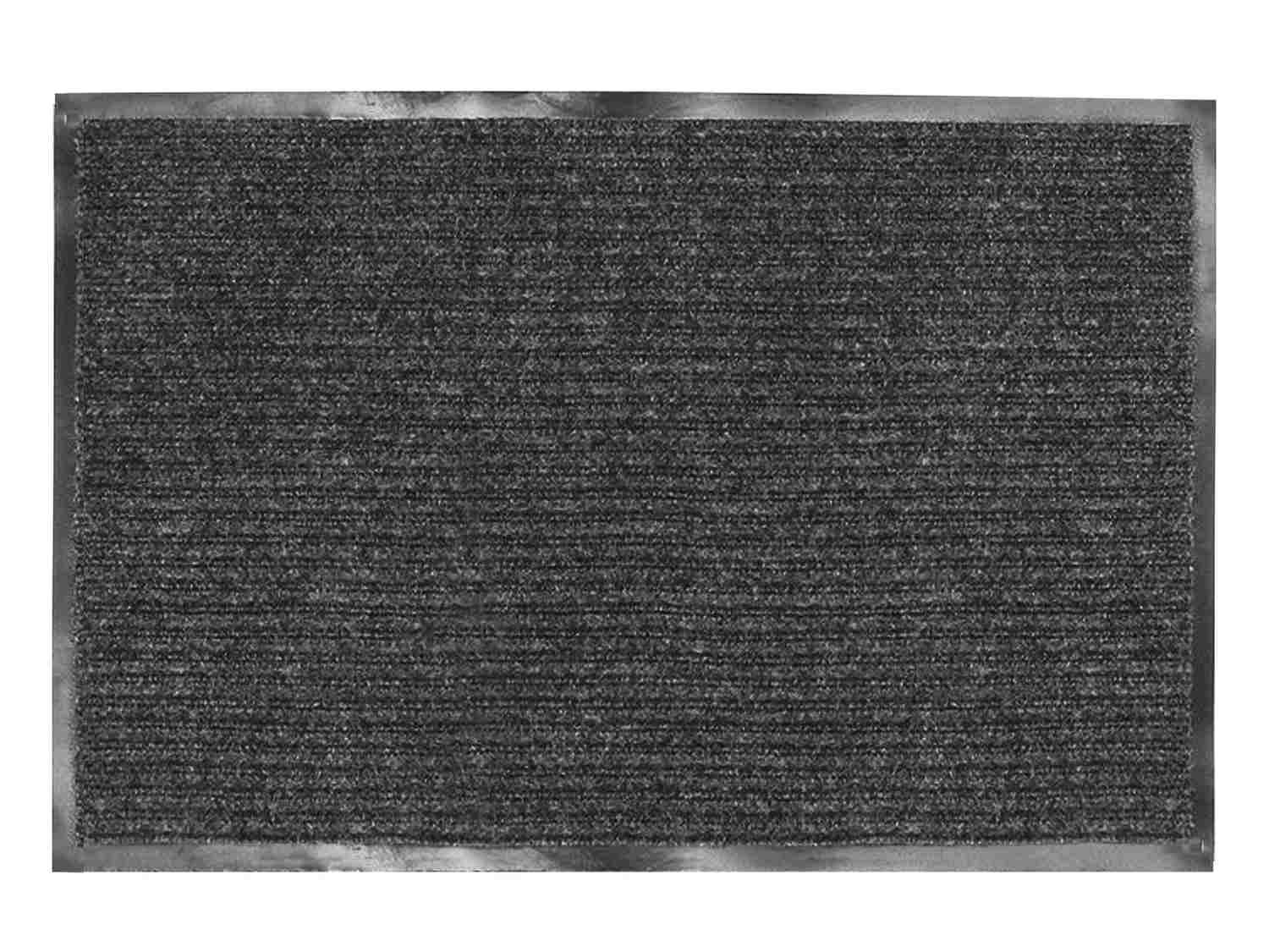 картинка Коврик входной, 90*120 см, влаговпитывающий, ворсовый, ребристый, черный, LAIMA, 602874 от магазина Альфанит в Кунгуре