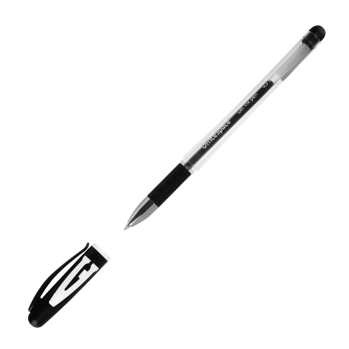 картинка Ручка гелевая, 0,5 мм, черная, грип, "A-Gel", OfficeSpace, GPbk_95090 от магазина Альфанит в Кунгуре