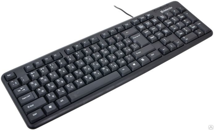 картинка Клавиатура проводная Defender Element HB-520, PS/2, черный от магазина Альфанит в Кунгуре
