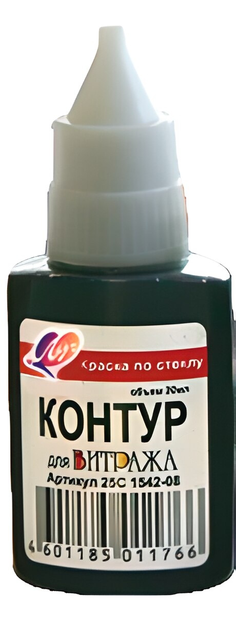 картинка Контур по стеклу и керамике, 1 цв, 20 мл, Луч, 25С 1542-08 от магазина Альфанит в Кунгуре