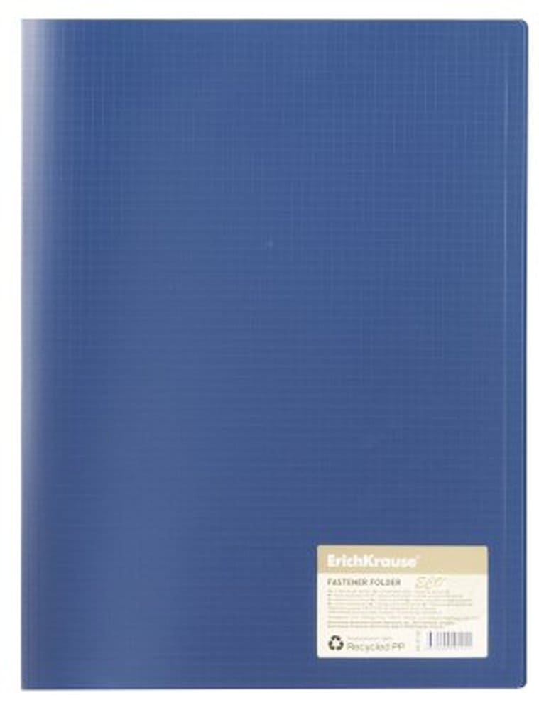 картинка Папка с пружинным скоросшивателем, А4, 500 мкм, корешок 17 мм, синий, Erich Krause, 31126 от магазина Альфанит в Кунгуре