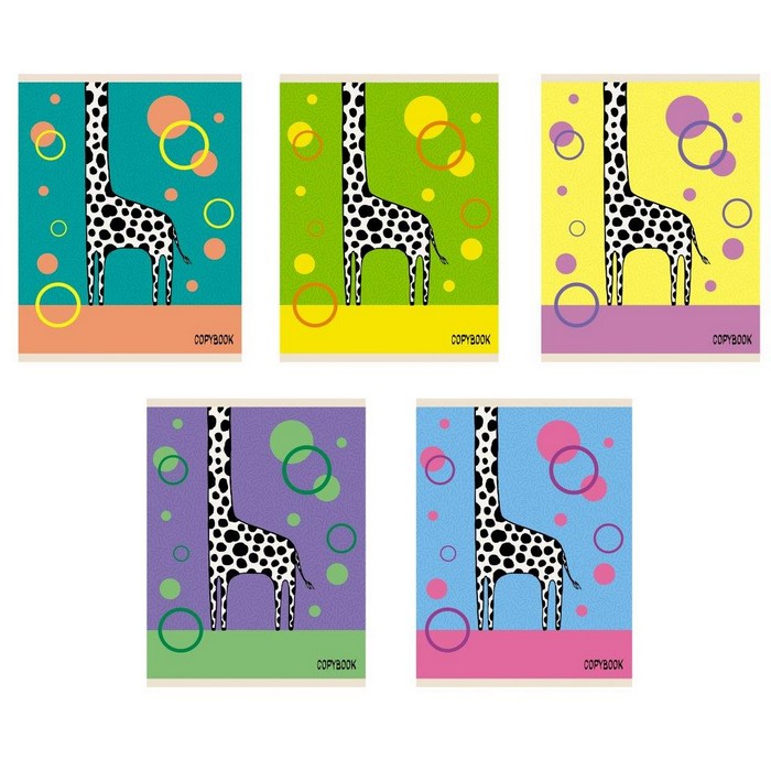 картинка Тетрадь 48 л, А5, клетка, "Найди жирафа", Unnika, ТКБ486224 от магазина Альфанит в Кунгуре