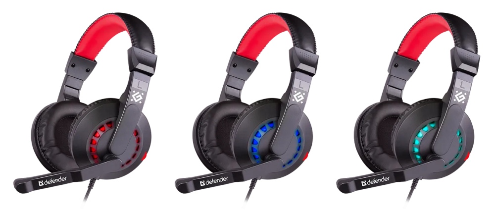 картинка Комплект проводной (мышь + гарнитура + коврик) игровой Defender Nemesida MHP-128, USB, 52128 от магазина Альфанит в Кунгуре