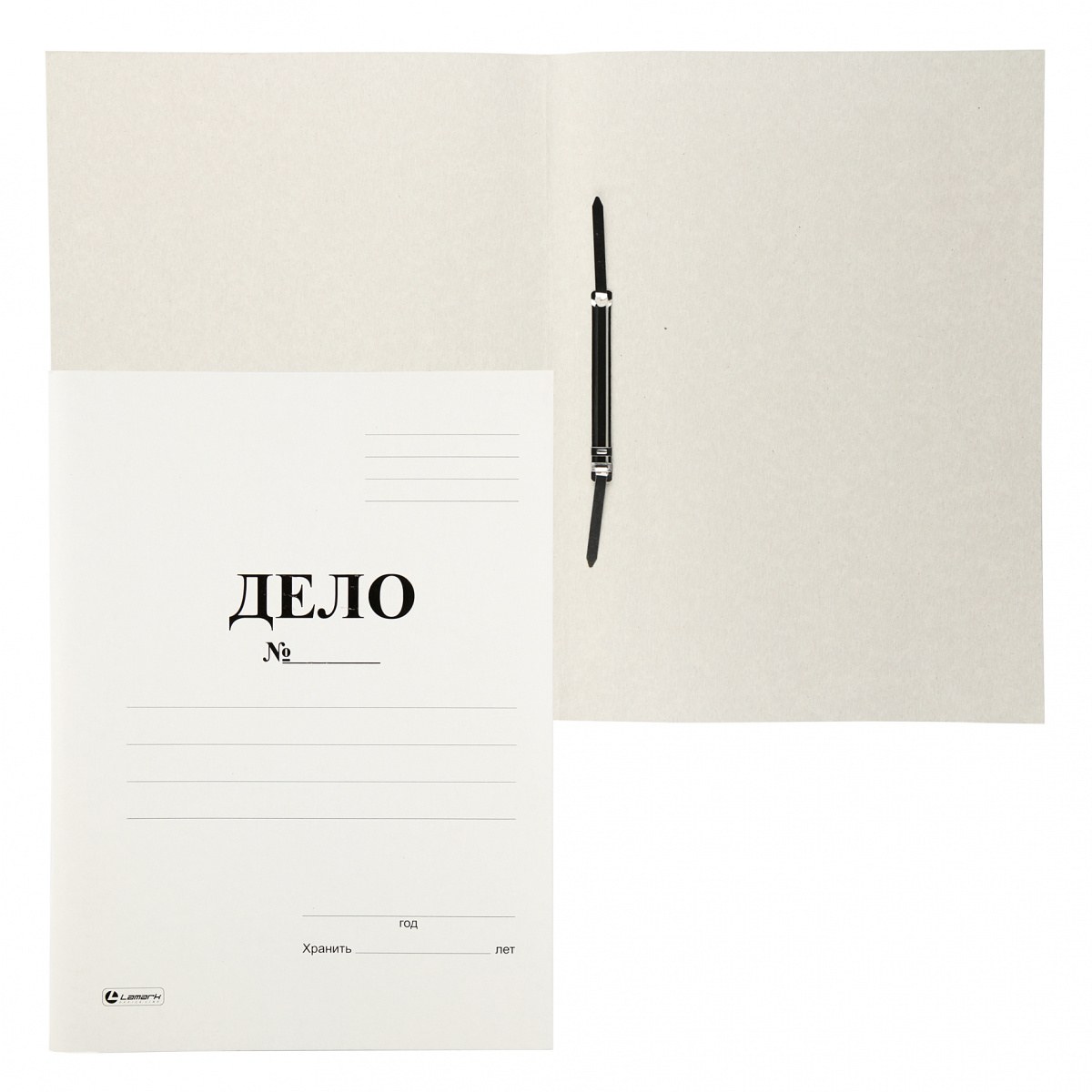 картинка Папка-скоросшиватель, А4, 320 г/м2, картон, белый, мелованный, "Дело", Lamark, 22044 от магазина Альфанит в Кунгуре