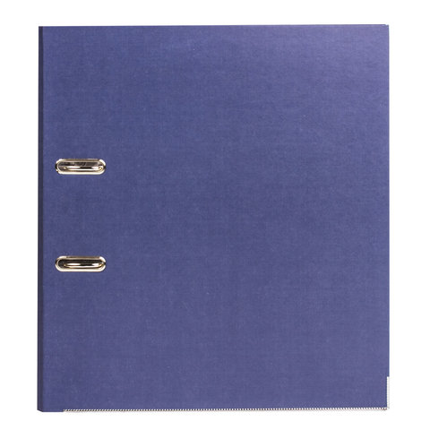 картинка Папка-регистратор, А4, корешок 75 мм, до 500 л, бумага, синий, без кармана, "ECO", BRAUBERG, 221396 от магазина Альфанит в Кунгуре