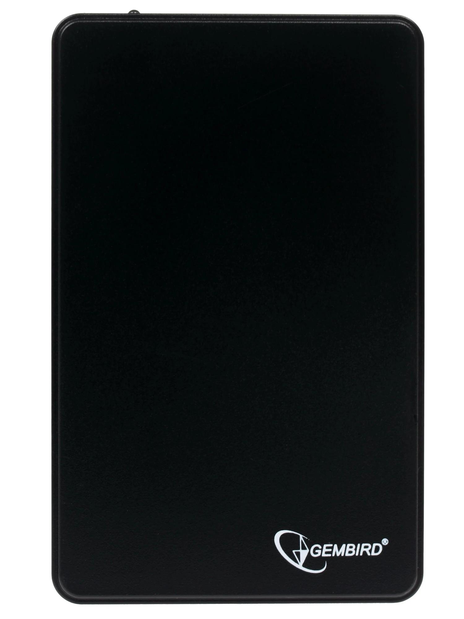 картинка Внешний корпус USB 2.0 для 2.5" HDD SATA Gembird EE2-U2S-40P, пластик, черный от магазина Альфанит в Кунгуре