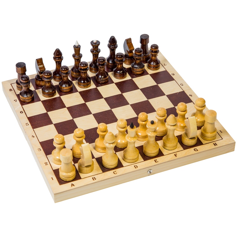 картинка Шахматы, 29*14,5*3,8 см, обиходные, дерево, с доской, Р-1 от магазина Альфанит в Кунгуре