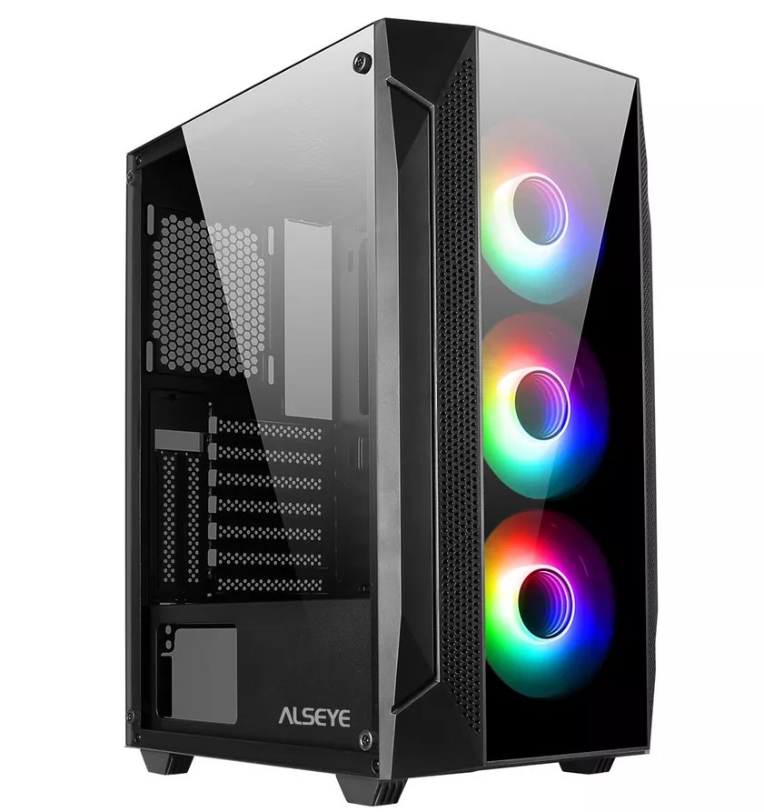 картинка Корпус ATX Phanton 1.0-BK, черный от магазина Альфанит в Кунгуре
