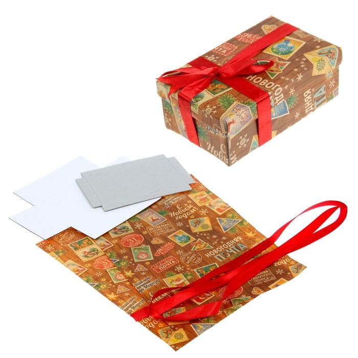 картинка Коробка подарочная складная, 14*8*5 см, "Яркий Новый Год", 1306777 от магазина Альфанит в Кунгуре