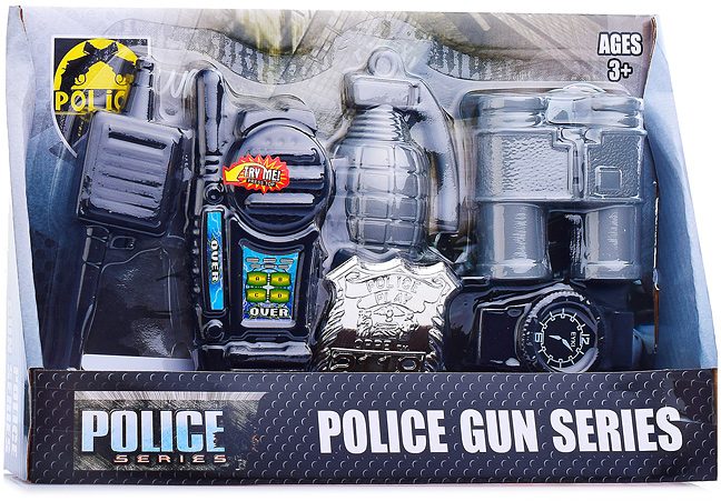 картинка Набор оружия, пластик, серый, "Полицейский", 622 от магазина Альфанит в Кунгуре