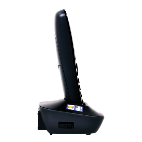 картинка Радиотелефон DECT Panasonic KX-TG1611RUH, черный, ЖК, AOH, Caller ID, справочник на 50 номеров от магазина Альфанит в Кунгуре