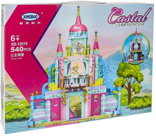 картинка Конструктор пластмассовый, 540 дет., в коробке, "Замок принцессы", XingBao, XB-12019 от магазина Альфанит в Кунгуре
