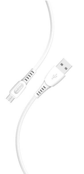 картинка Кабель зарядный для мобильных устройств SmartBuy S40 USB 2.0 AM — USB 2.0 microBM, 1,0 м, белый, iK-12-S40w от магазина Альфанит в Кунгуре
