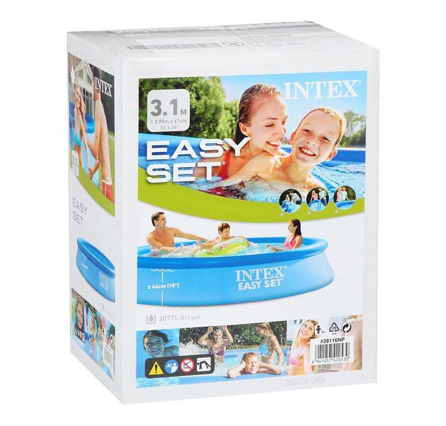 картинка Бассейн надувной, 306*61 см, "Easy Set", Intex, 28116 от магазина Альфанит в Кунгуре