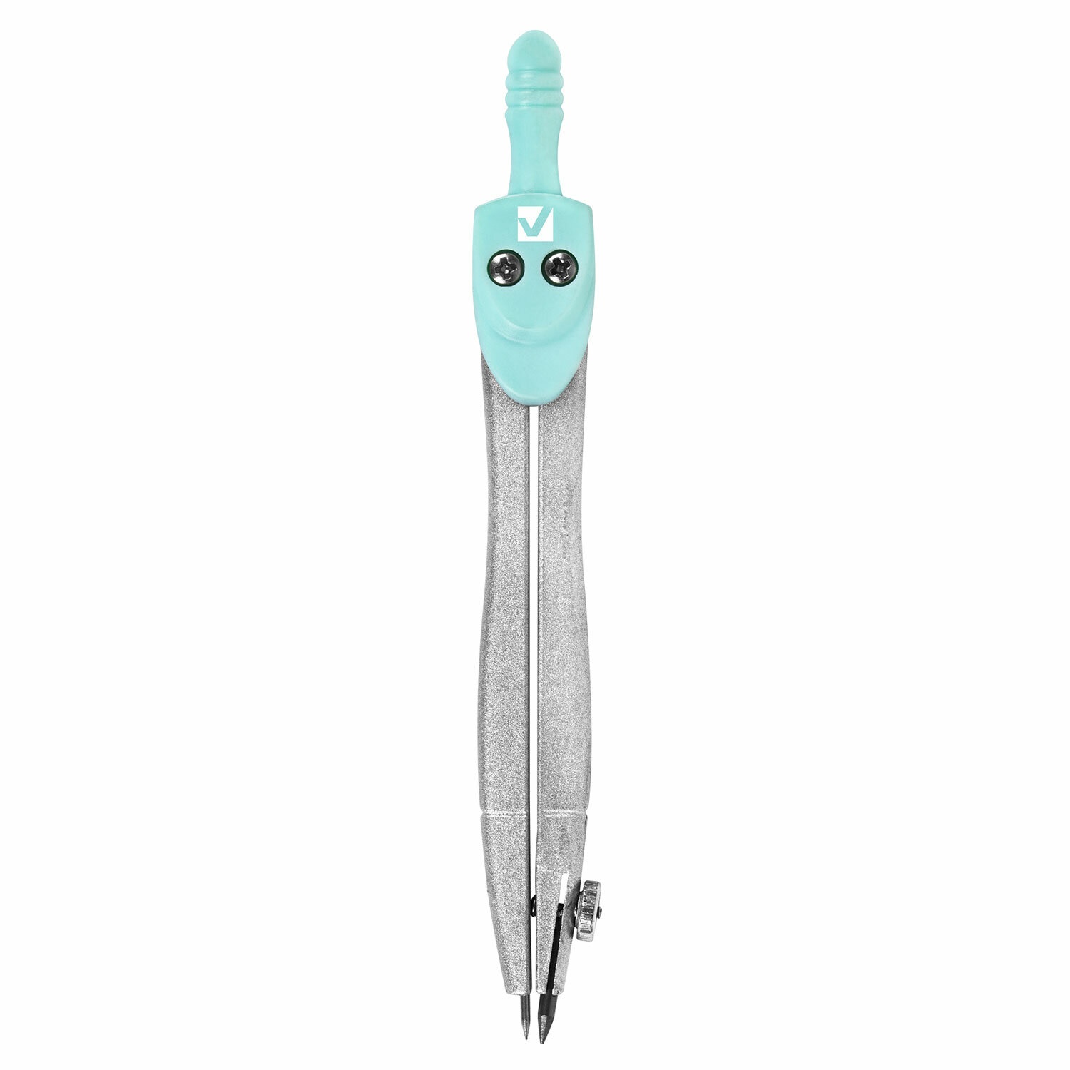 картинка Готовальня 11 предметов, мятный, пластиковый футляр, "School Kit", BRAUBERG, 210706 от магазина Альфанит в Кунгуре