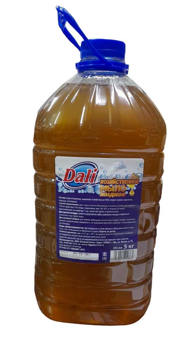 картинка Мыло хозяйственное жидкое, 5 л, канистра, DALI от магазина Альфанит в Кунгуре