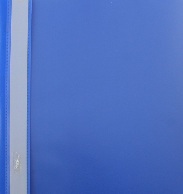 картинка Папка-скоросшиватель с прозрачным верхом, А5, 140/180 мкм, пластик, синий, Hatber, AS5_00102 от магазина Альфанит в Кунгуре