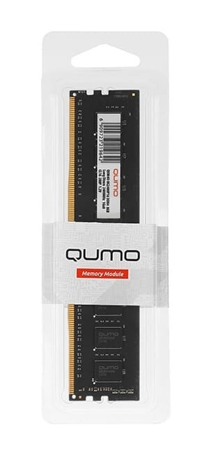 картинка Модуль памяти DIMM 8 GB, Qumo, DDR4, 2400 МГц, QUM4U-8G2400P16 от магазина Альфанит в Кунгуре