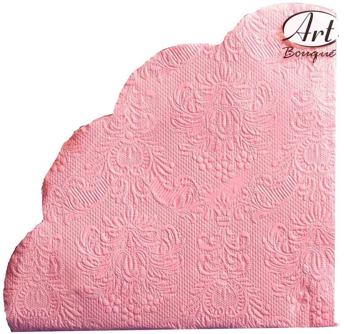 картинка Салфетки бумажные, 12 шт, 3 слоя, "Античный розовый Барокко", Art Bouquet, 9246494 от магазина Альфанит в Кунгуре