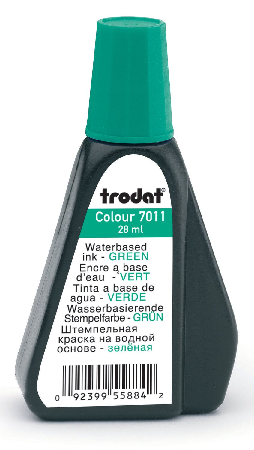 картинка Краска штемпельная, 28 мл, зеленый, банка, Trodat, 7011з, 52975 от магазина Альфанит в Кунгуре