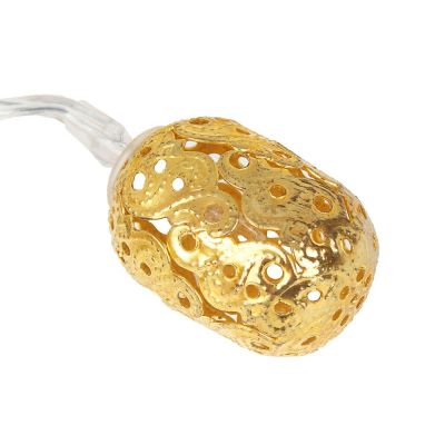картинка Гирлянда нить, 2 м, шампань, 10LED, "Фонарь", Сноу Бум, 381-225 от магазина Альфанит в Кунгуре