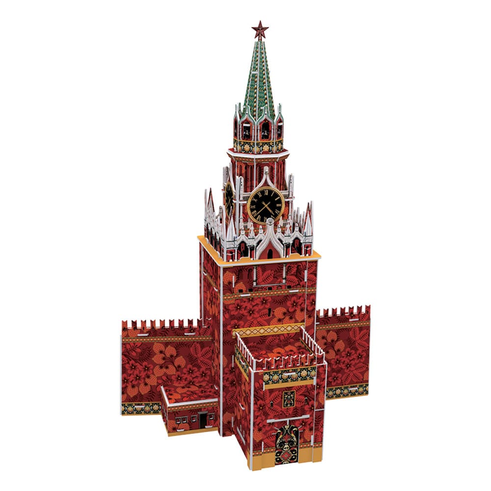 картинка Модель для сборки, 26*15,5*37,5 см, "Спасская башня", Rezark, RAZ-N-006 от магазина Альфанит в Кунгуре