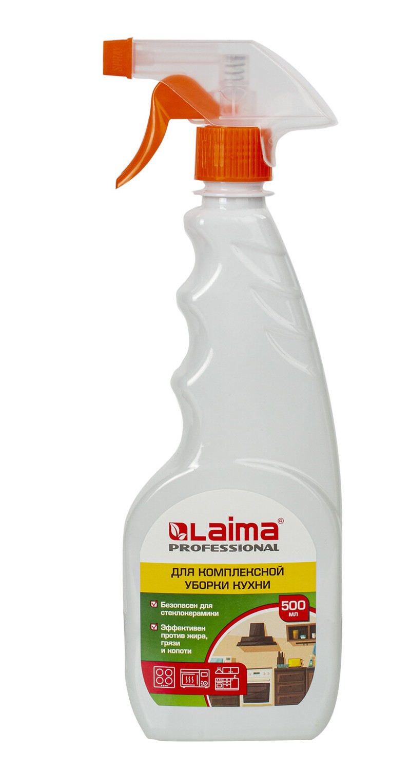 картинка Средство чистящее для кухни, 500 мл, бутыль с распылителем, "PROFESSIONAL", LAIMA, 606377 от магазина Альфанит в Кунгуре