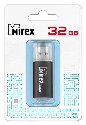 картинка Флеш-диск Mirex 32 GB, Unit черный металл, 13600-FMUUND32 от магазина Альфанит в Кунгуре