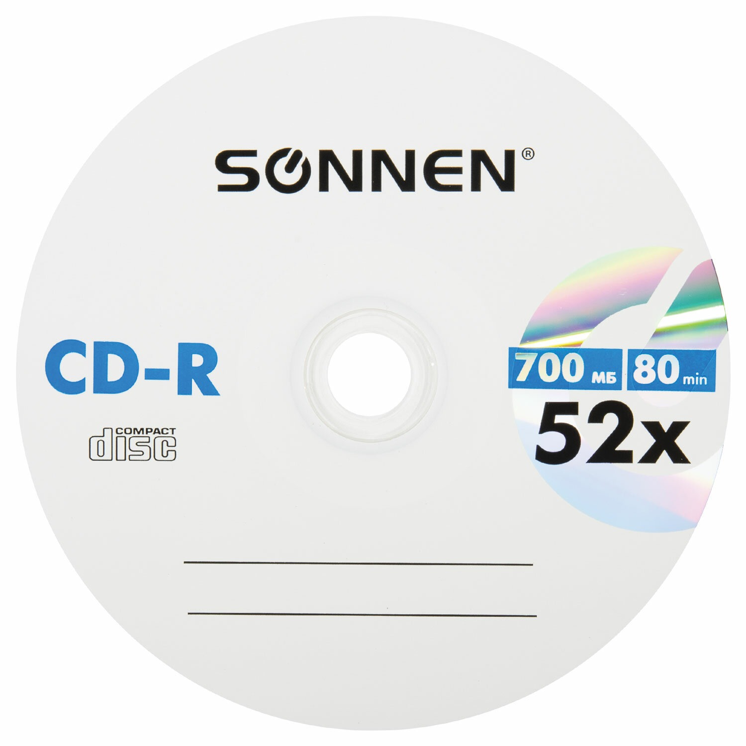 картинка Диски CD-R SONNEN, 25 шт, 52x, сидибокс, 513531 от магазина Альфанит в Кунгуре