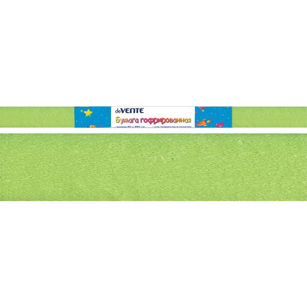 картинка Бумага крепированная, 50*250 см, 1 л, 32 г/м2, травянисто-зеленый, рулон, Attomex, 8040726 от магазина Альфанит в Кунгуре