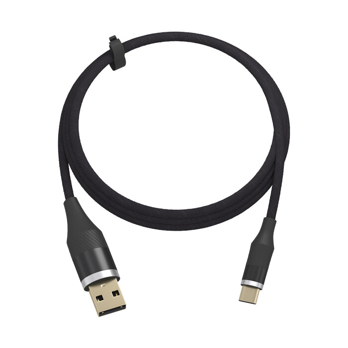 картинка Кабель USB-TypeC 1 м, Ritmix RCC-430QC, черный от магазина Альфанит в Кунгуре